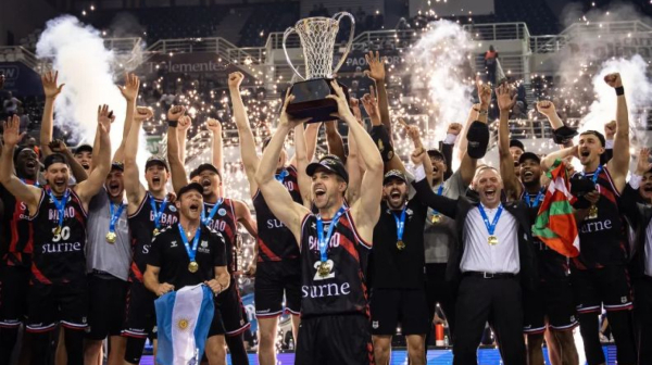 Košarkaši Bilbaoa osvojili prvi evropski trofej VIDEO