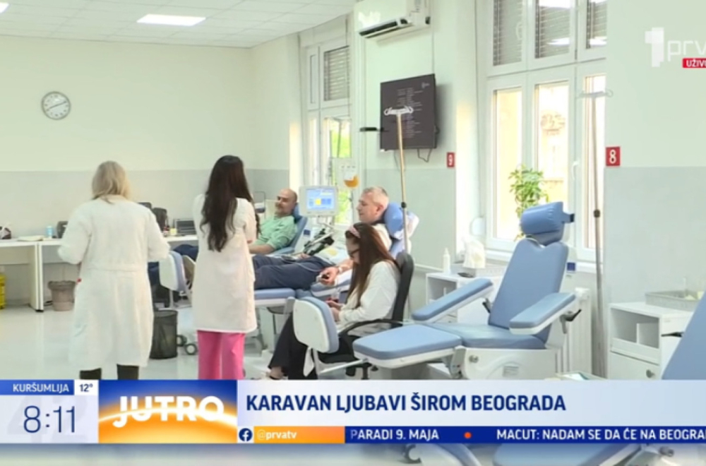 "Karavan ljubavi" na više lokacija u Beogradu: Evo gde možete dobrovoljno dati krv VIDEO