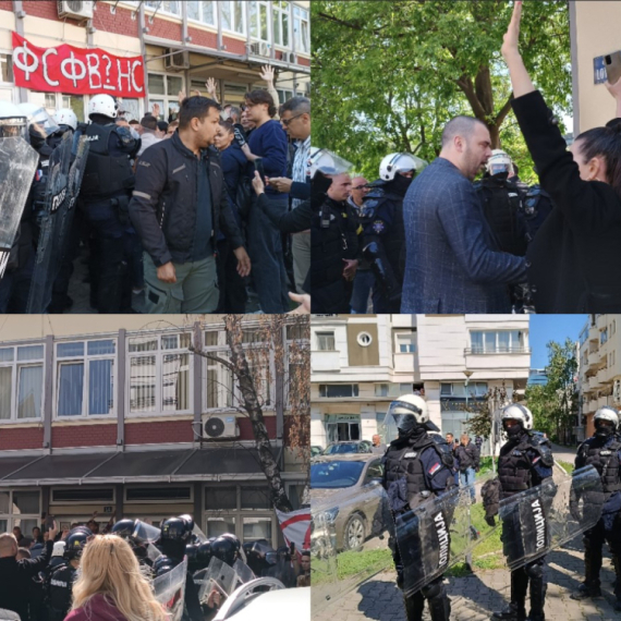 Mučne scene koje je Srbija juče gledala: Blokaderi monstruozno napali dekana VIDEO