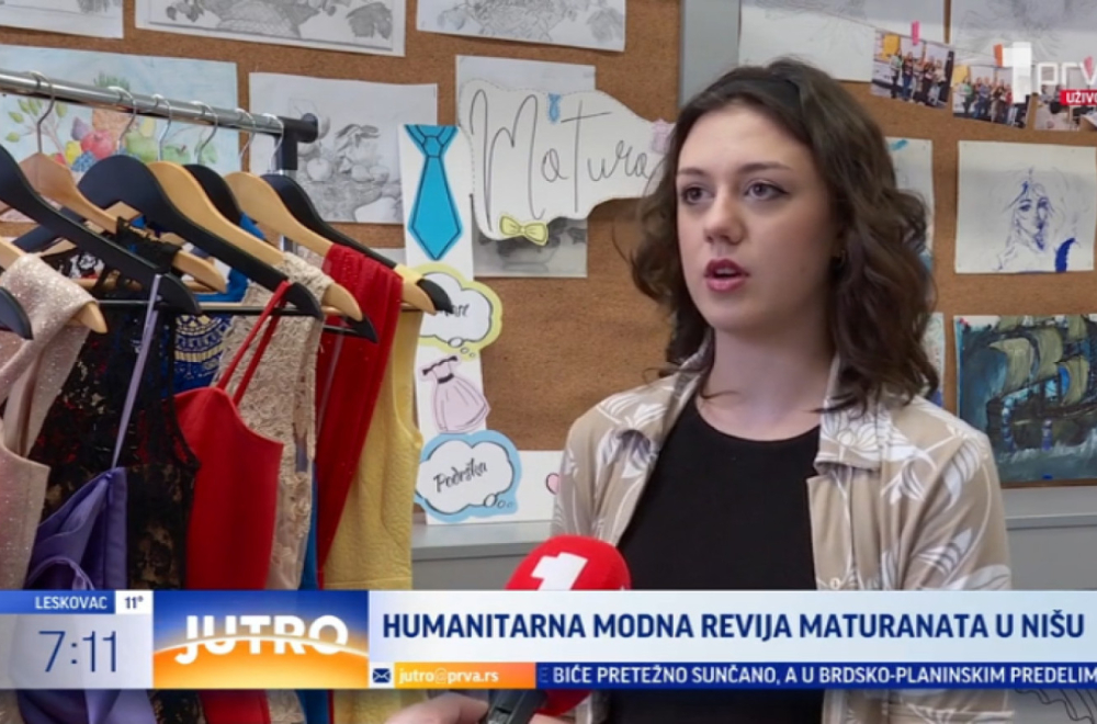Humanitarna modna revija maturanata u Nišu VIDEO