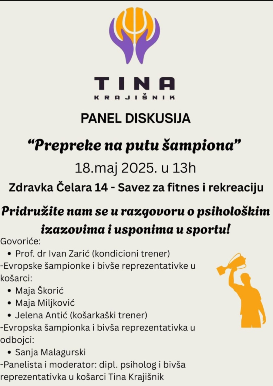 Tina Krajišnik kao psiholog podiže svest o mentalnom zdravlju sportista