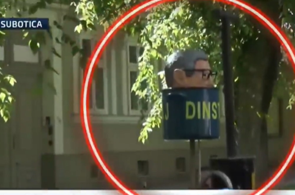 Dinstaju odrubljenu Vučićevu glavu: Monstruozna scena na protestu blokadera u Subotici VIDEO