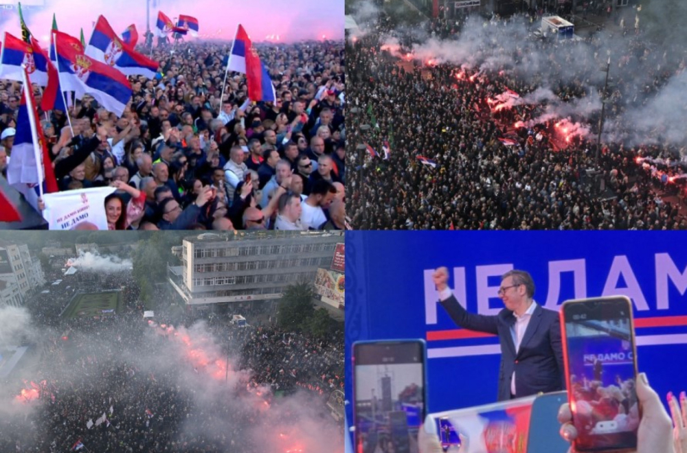 Vučić: "Milijarde evra su ulagane. Zamalo da im to pođe za rukom"; "Narod ne da Srbiju tuđinu u ruke" VIDEO