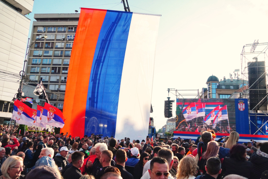 The longest flag of Serbia unfurled; Magnificent images; We will not stop PHOTO/VIDEO