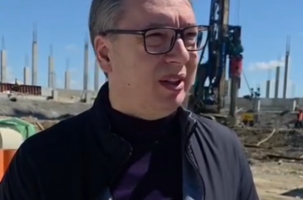 Vučić obišao mesto gde niče velelepni nacionalni stadion: Pokušali su da zaustave i unište Srbiju VIDEO