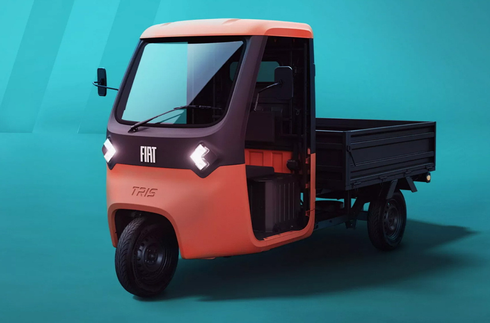Fiat Tris je električni pikap na tri točka – stiže iz Afrike i nosi pola tone FOTO