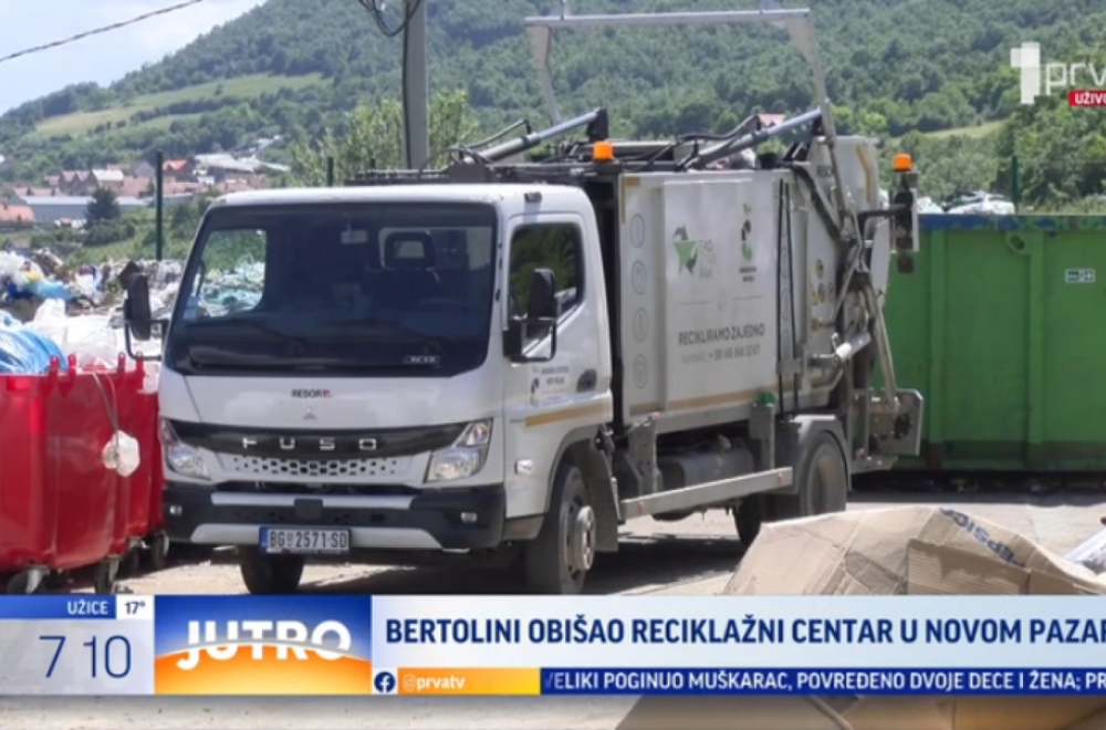 "Želimo da Novi Pazar približimo Evropi": Bertolini obišao Reciklažni centar VIDEO