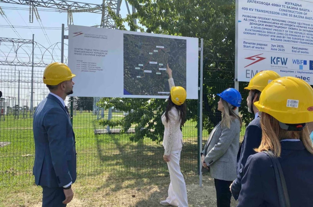 Obeležen početak radova na gradnji novog 400 kV dalekovoda TS Obrenovac - TS Bajina Bašta FOTO