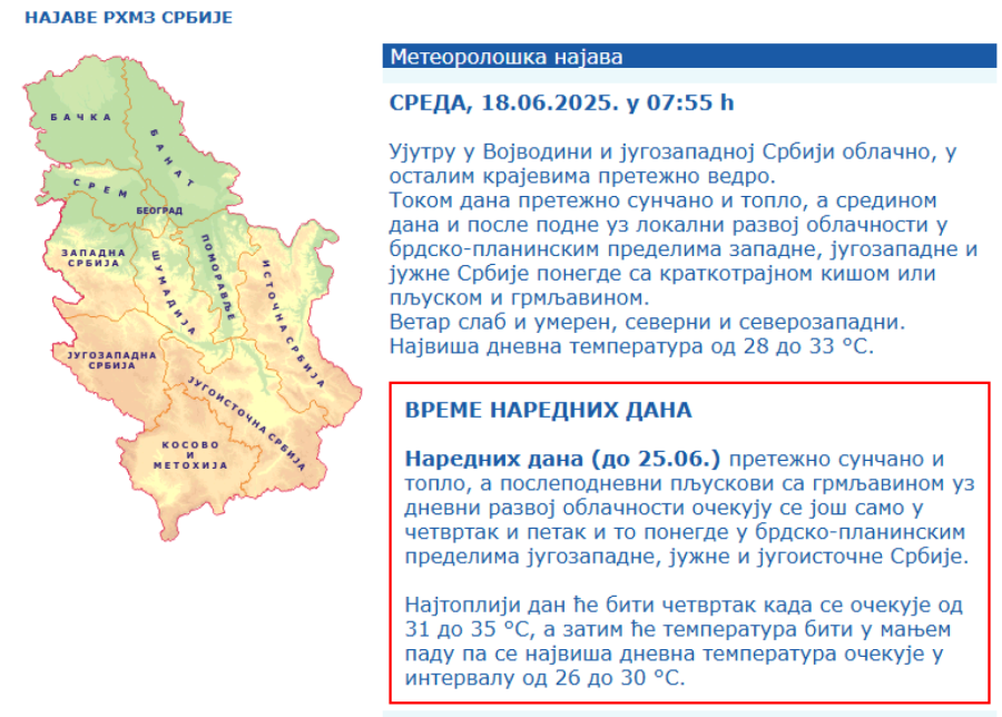 Spremite se – Srbija je na udaru; Izdato upozorenje na veoma opasnu vremensku pojavu