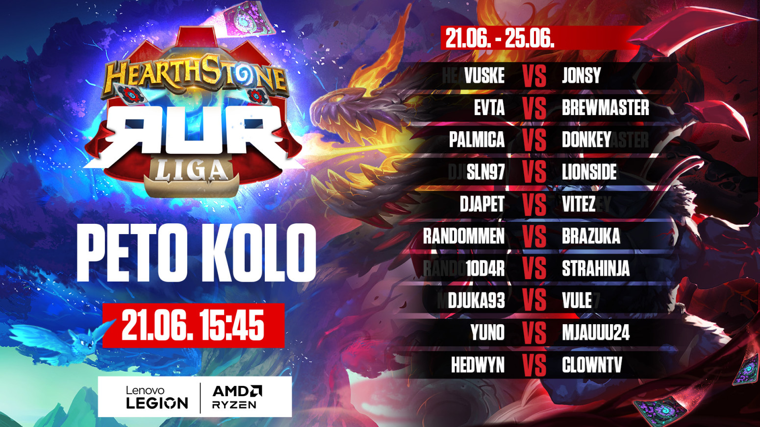 Bliži se 5. kolo RUR Letnje Hearthstone Lige: Koga ćemo gledati u četvrtfinalu?