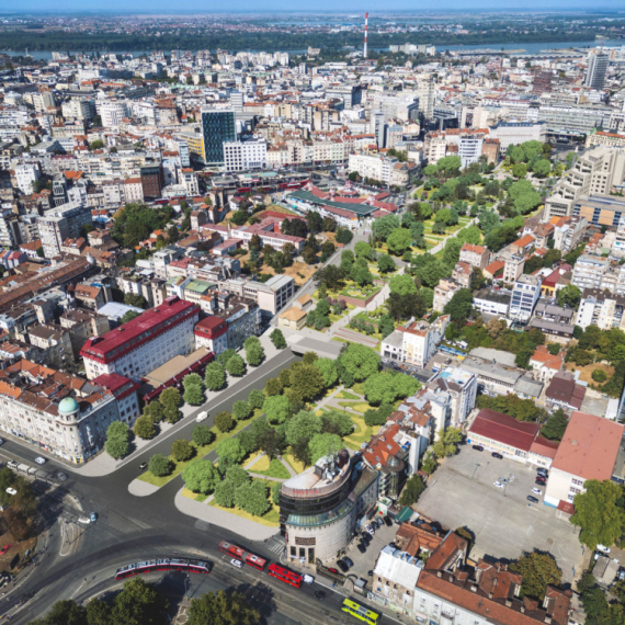 Terazijska terasa dobija zelenilo: Park od Prizenske do Karađorđeve ulice FOTO
