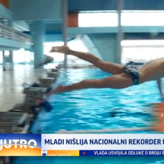 Mladi Nišlija nacionalni rekorder u plivanju VIDEO