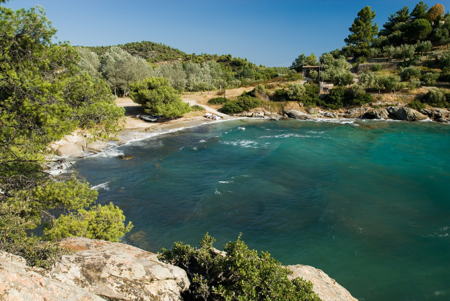 Grci obožavaju ovu plažu na Sitoniji, a turisti je još uvek nisu otkrili: Miris borova i kristalno more FOTO