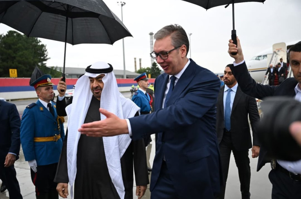A cordial meeting; Vučić welcomed Mohammed bin Zayed: The man who showed his attitude towards Serbia in action