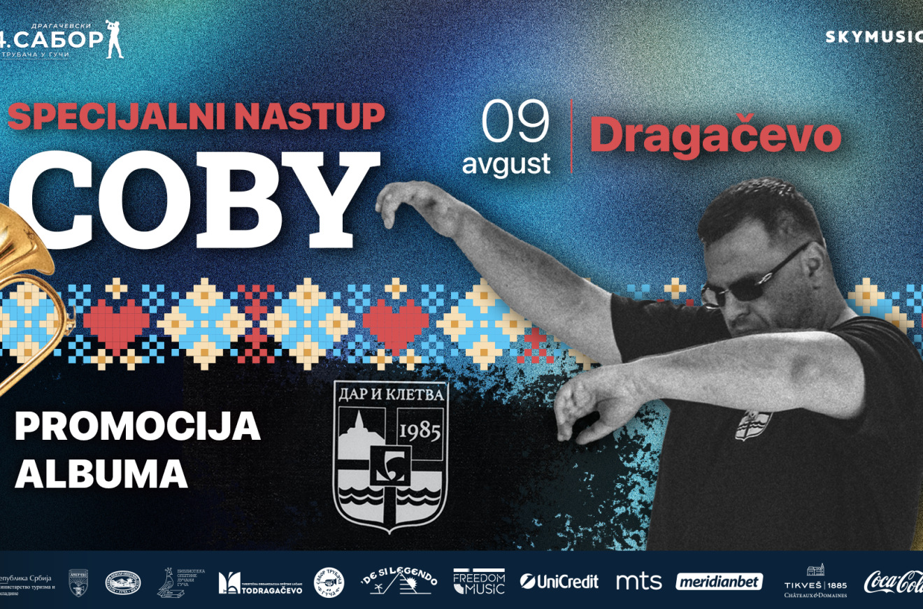 Cobi najavio mega koncert u Guči: Premijera novog albuma "Dar i kletva" ekskluzivno na festivalu trube