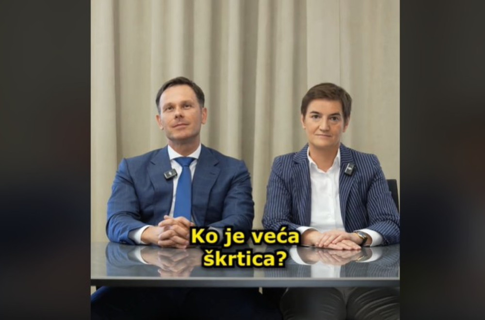 Mali i Brnabić nasmejali mnoge; Ovo su pitanja: Ko bi se posvađao bez razloga? Ko ostaje duže u kafani? VIDEO