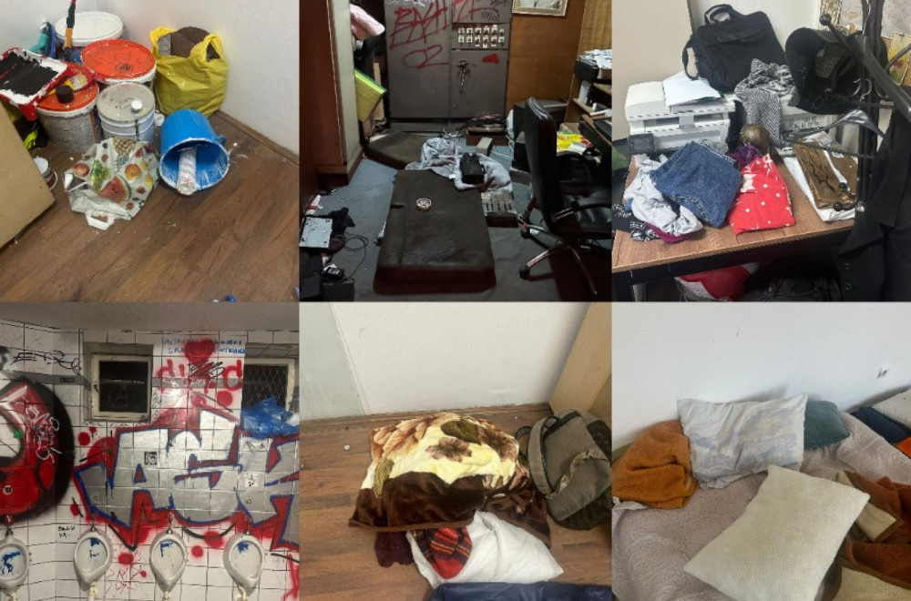Pravo lice blokadera; SKC uništen: Nedostaju kompjuteri, laptopovi, televizori, kamere... FOTO