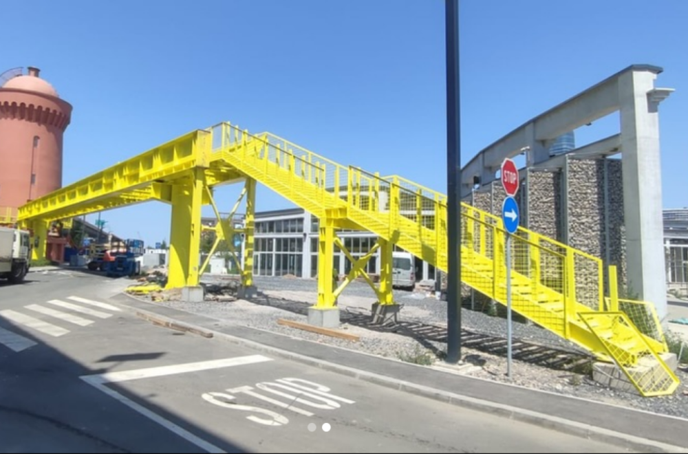 Nova pešačka pasarela od Ložionice do Vodotornja FOTO