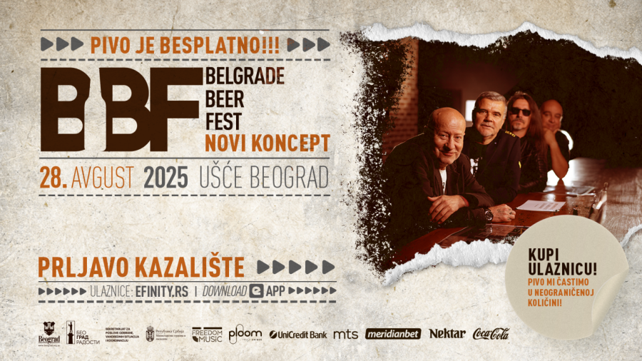 Rok spektakl leta na najvećoj bini u Evropi: Prljavo kazalište dolazi na Belgrade Beer Fest