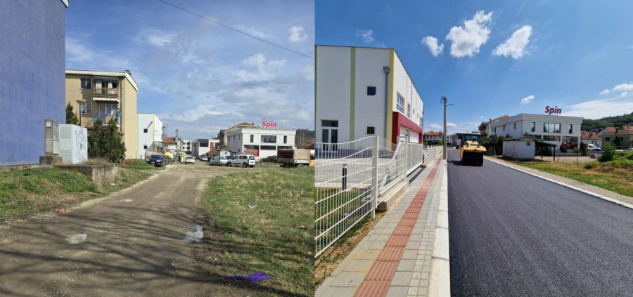 Asfaltirana još jedna ulica u Leskovcu FOTO