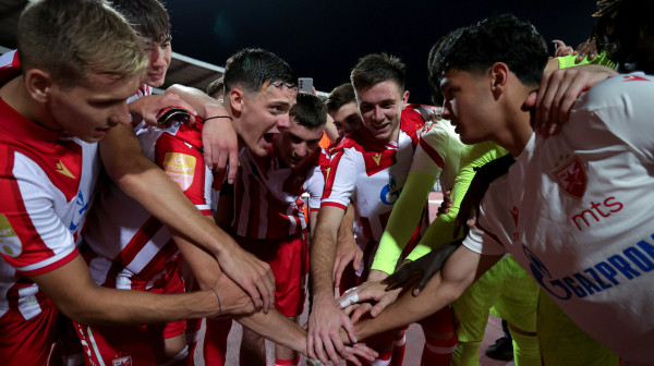 Zvezdin tim koji je završio meč sa TSC star 21,09 godina
