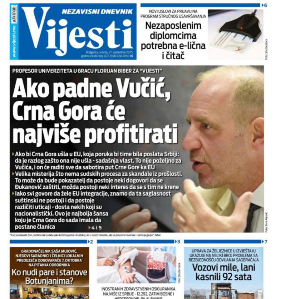Šolakove Vijesti poručile: Ako padne Vučić, nama Milogorcima to najviše odgovara FOTO