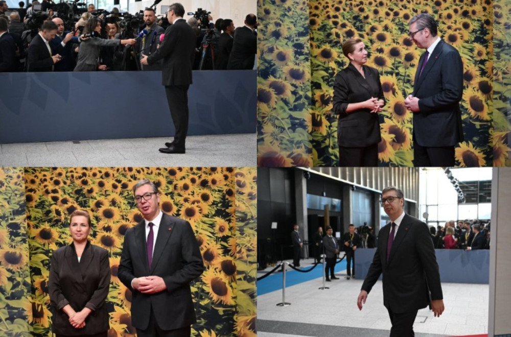 Vučić arrives at EPC Summit, Welcomed by Danish PM; Important meetings ahead with Rutte and Meloni VIDEO