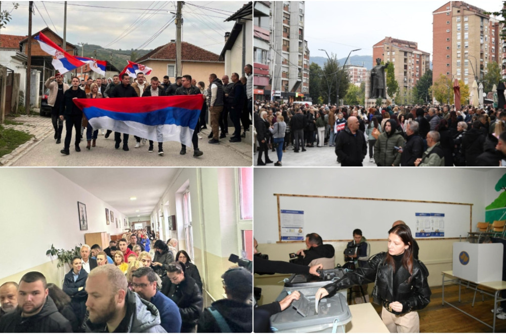 Local elections in Kosovo and Metohija: Huge crowds at polling stations; Serbs with tricolors head to vote