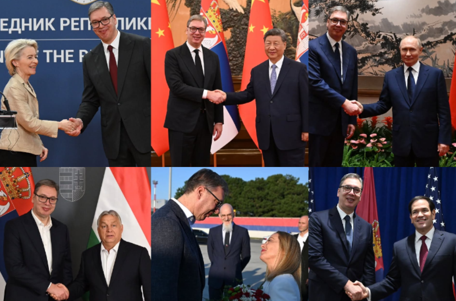 Srbija za stolom sa svetom u 2025. godini: Dok protesti donose sukobe, diplomatija jača poziciju Srbije FOTO