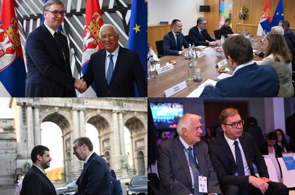 Vučić in Brussels at the EU Enlargement Summit; Meets with Costa: "On key aspects of Serbia-EU relations"