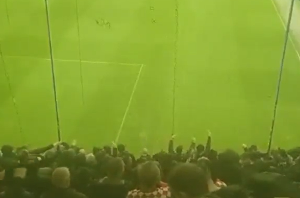 Shameful chanting in Podgorica: Hooligans from Croatia shouted 'Kill the Serb' VIDEO