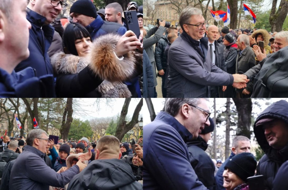 Vučića u Subotici dočekao veliki broj građana – pozdravili ga aplauzom FOTO/VIDEO