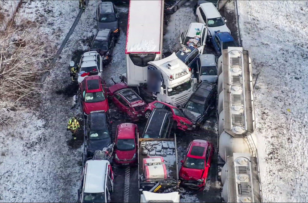 Totalni kolaps na auto-putu; Ovako izgleda lančani sudar 50 automobila FOTO/VIDEO