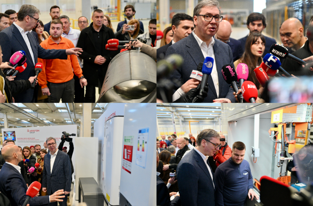 Vučić at the opening of the "Ariston Climate Solutions" factory: "The average salary in Niš will be €1,000"