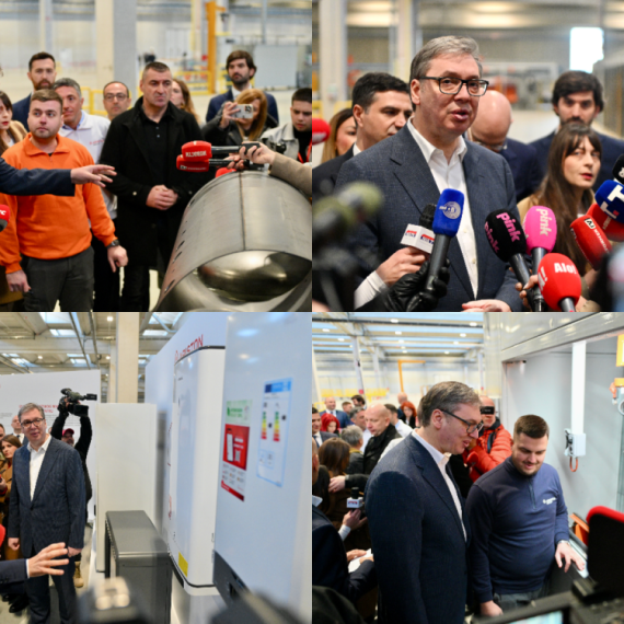 Vučić otvorio Ariston, obišao CTPark i pogon Palfingera: Prosečna plata u Nišu biće 1.000 evra