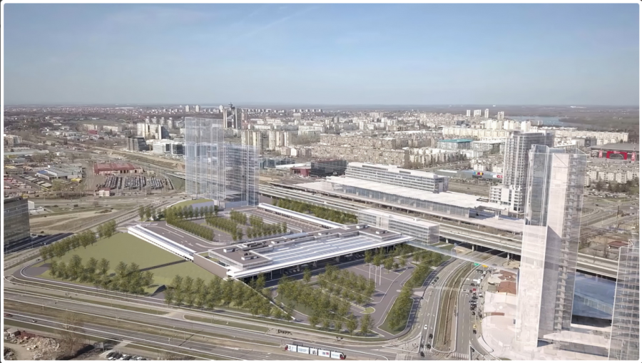 Nova autobuska stanica u Bloku 42 dobija obrise: Na gradilištu tri krana, radovi ulaze u ključnu fazu
