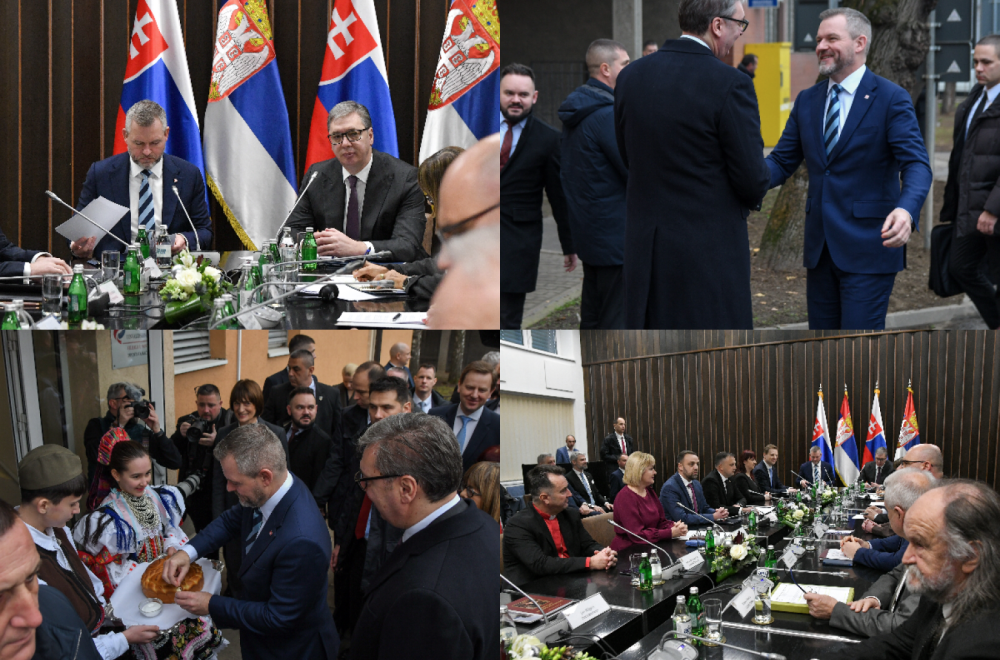 Vučić iz Bačkog Petrovca; Ponosan sam na Slovake; Hvala Pelegriniju na bratstvu i prijateljstvu prema Srbiji