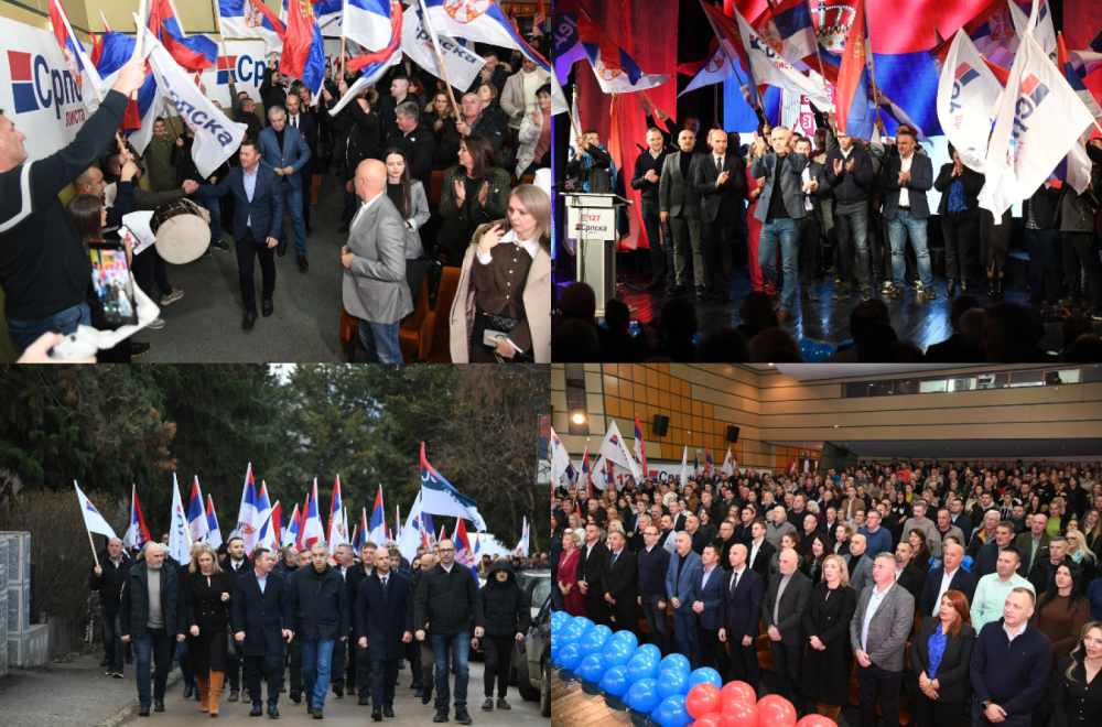Održan miting Srpske liste u Leposaviću: "U nedelju jedinstveno do istorijske pobede" FOTO/VIDEO