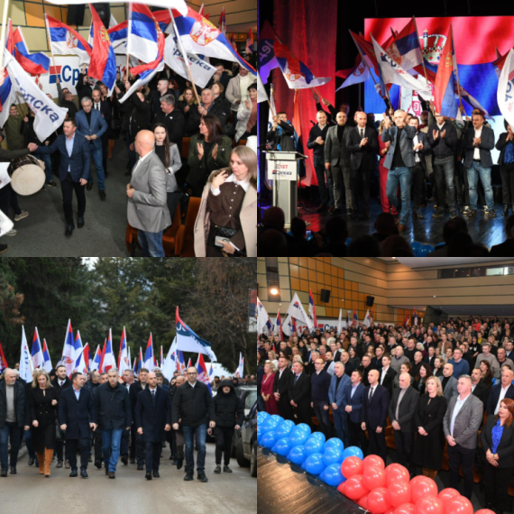 Održan miting Srpske liste u Leposaviću: "U nedelju jedinstveno do istorijske pobede" FOTO/VIDEO