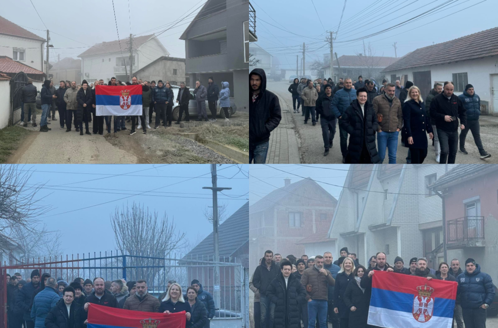 Prelepe slike iz Kosovskog Pomoravlja: Srbi sa trobojkom složno na glasanje FOTO