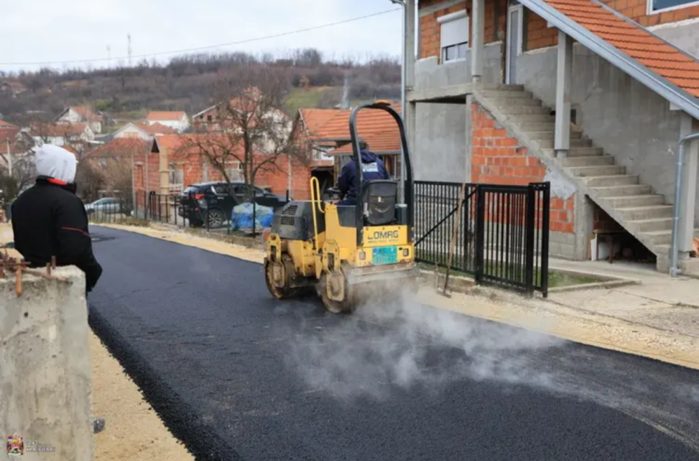 Ne staju sa radom: Još jedna ulica asfaltirana u Kragujevcu FOTO