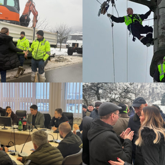 Mesarović na terenu u zavejanim opštinama: Za Vučića ne postoji ništa bitnije; Veliki kvar u Ivanjici FOTO