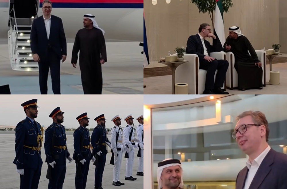 Vučić arrives in Abu Dhabi: A ceremonial welcome prepared; I'm looking forward to meeting my friend bin Zayed