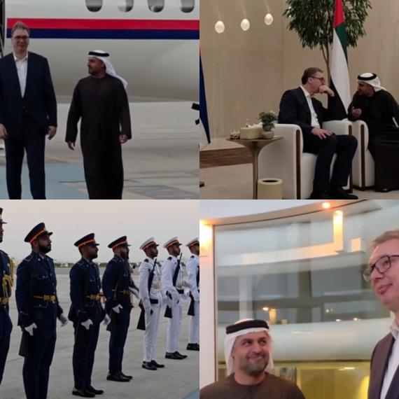 Vučić u Abu Dabiju: Priređen svečani doček; "Radujem se susretu sa prijateljem Bin Zajedom" VIDEO