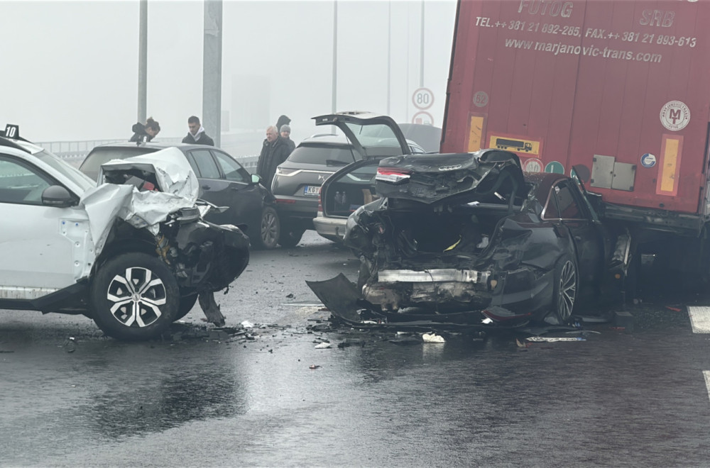 Here are the details of the serious accident on the motorway: Four people injured, 10 vehicles involved VIDEO