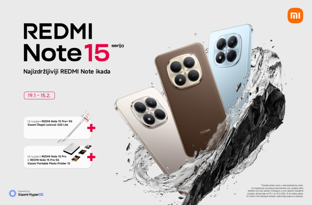 Xiaomi Redmi Note 15 serija u Srbiji: Spoj vrhunske izdržljivosti i fotografije
