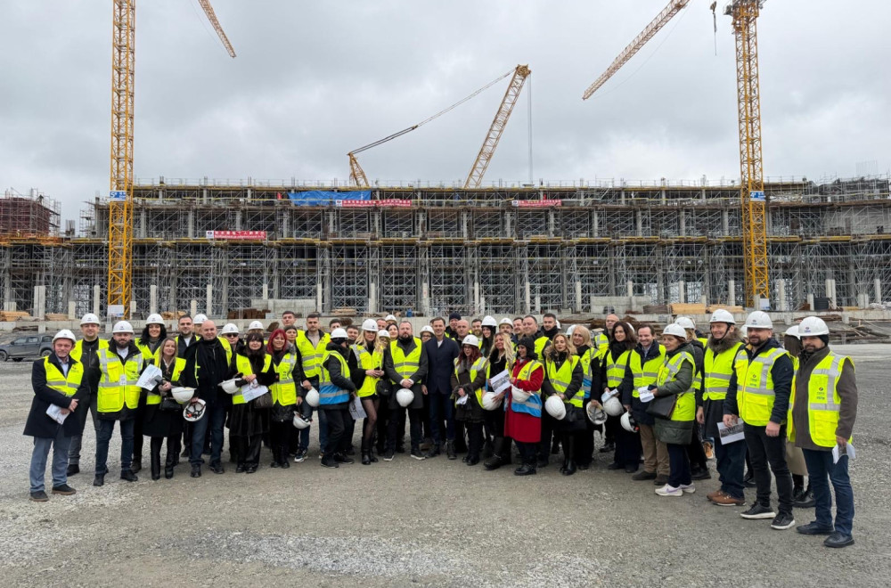 Odbornici SNS u poseti gradilištu: EKSPO kao simbol budućnosti FOTO