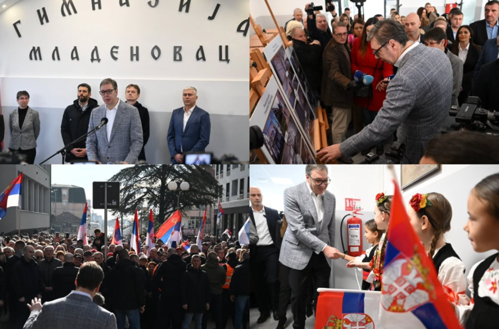 Vučić u Mladenovcu: "Nema važnije stvari od brige za našu decu; Borimo se za građane Srbije" FOTO