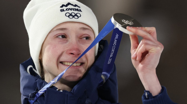 Nika Prevc ostala bez zlata za 1,1 poen