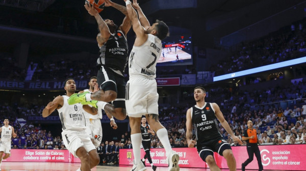 Partizan protiv Reala ima 0/8 – želi prekid tog niza na petak 13.